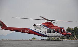 Governor designate Shri PB Acharya arrived at Raj Bhavan Helipad, Itanagar on 28th January 2017.